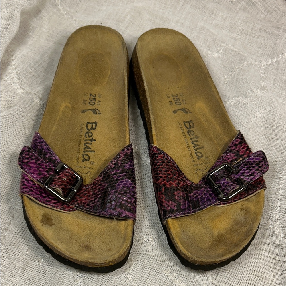 Birkenstock Betula cork slide in sandals